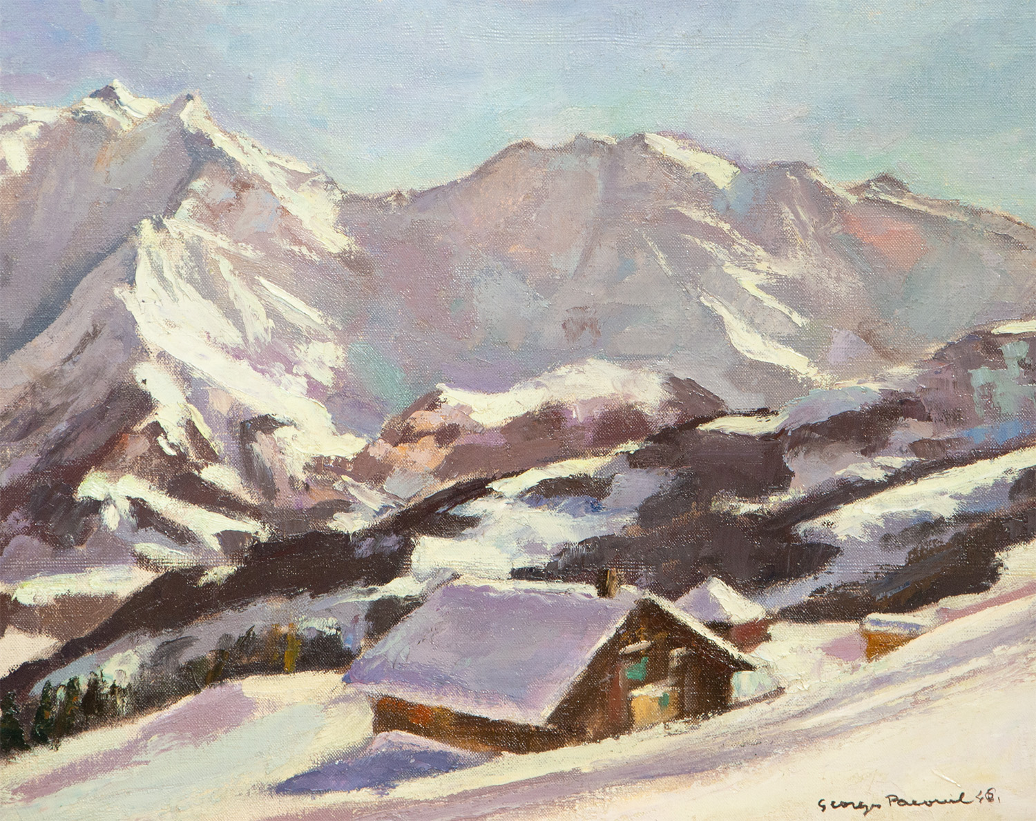 Le Mont Blanc 1946 - Cliquez sur l'image pour la fermer