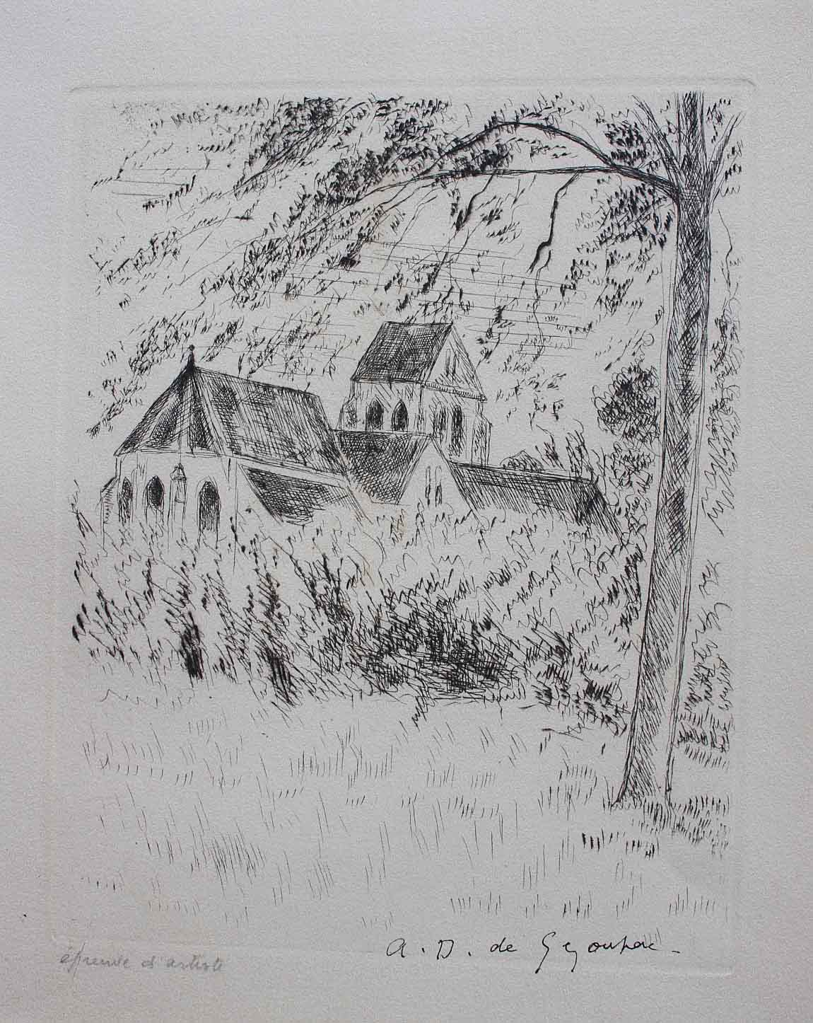 L eglise de Couilly 1949 - Cliquez sur l'image pour la fermer