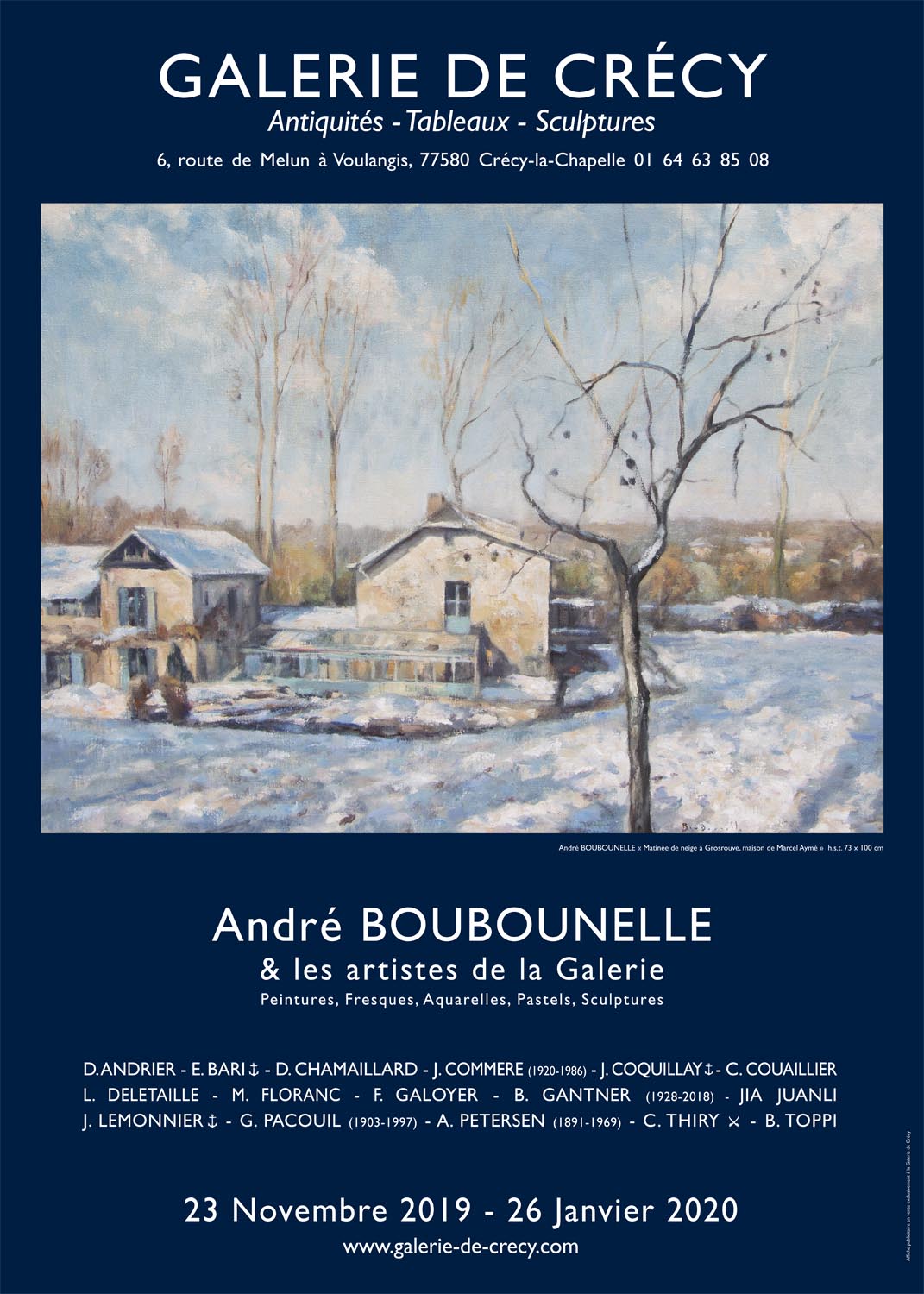 Andre Boubounelle & les artistes de la Galerie 2019-2020 - Cliquez sur l'image pour la fermer