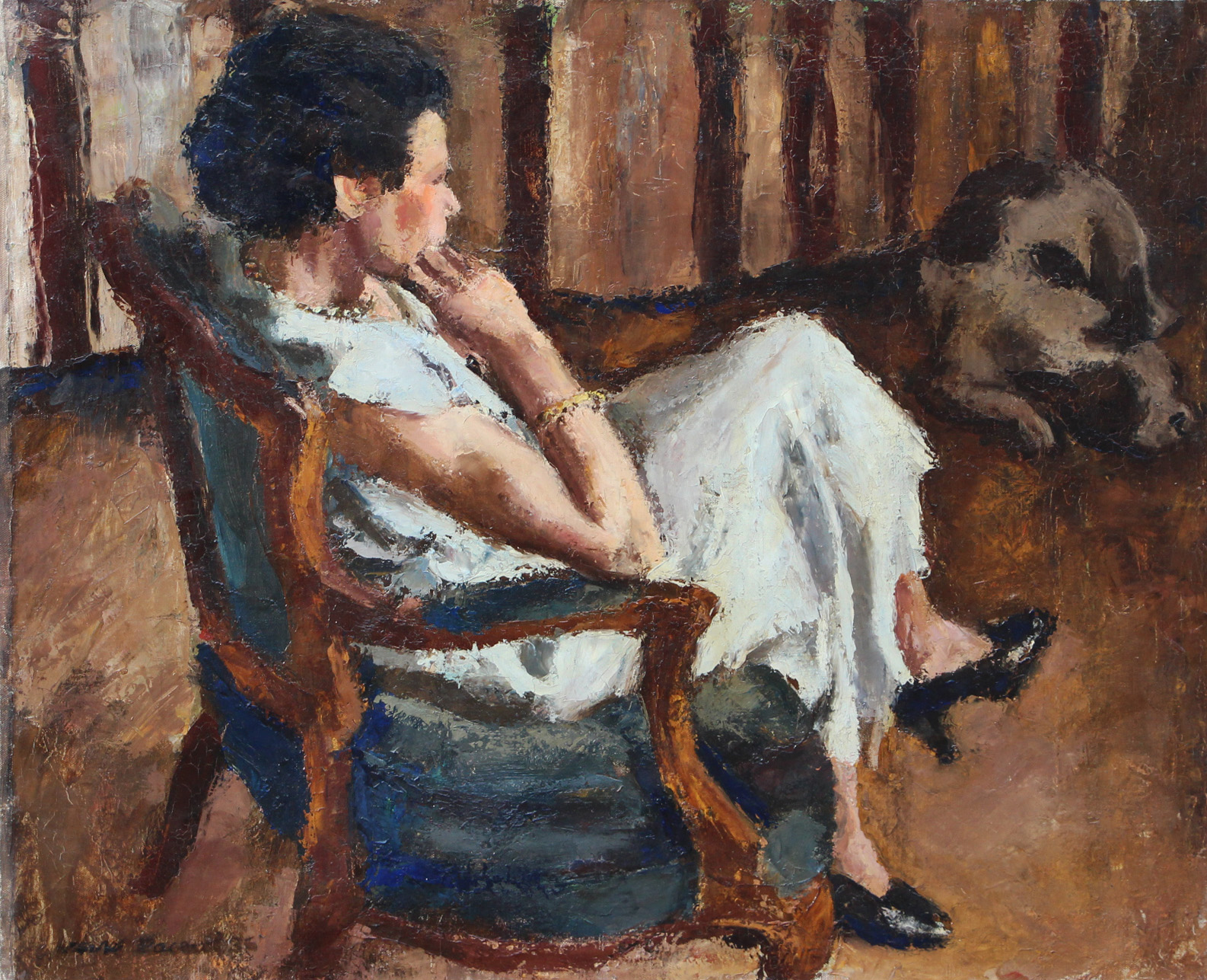 Bernadette au fauteuil, 1936 - Cliquez sur l'image pour la fermer