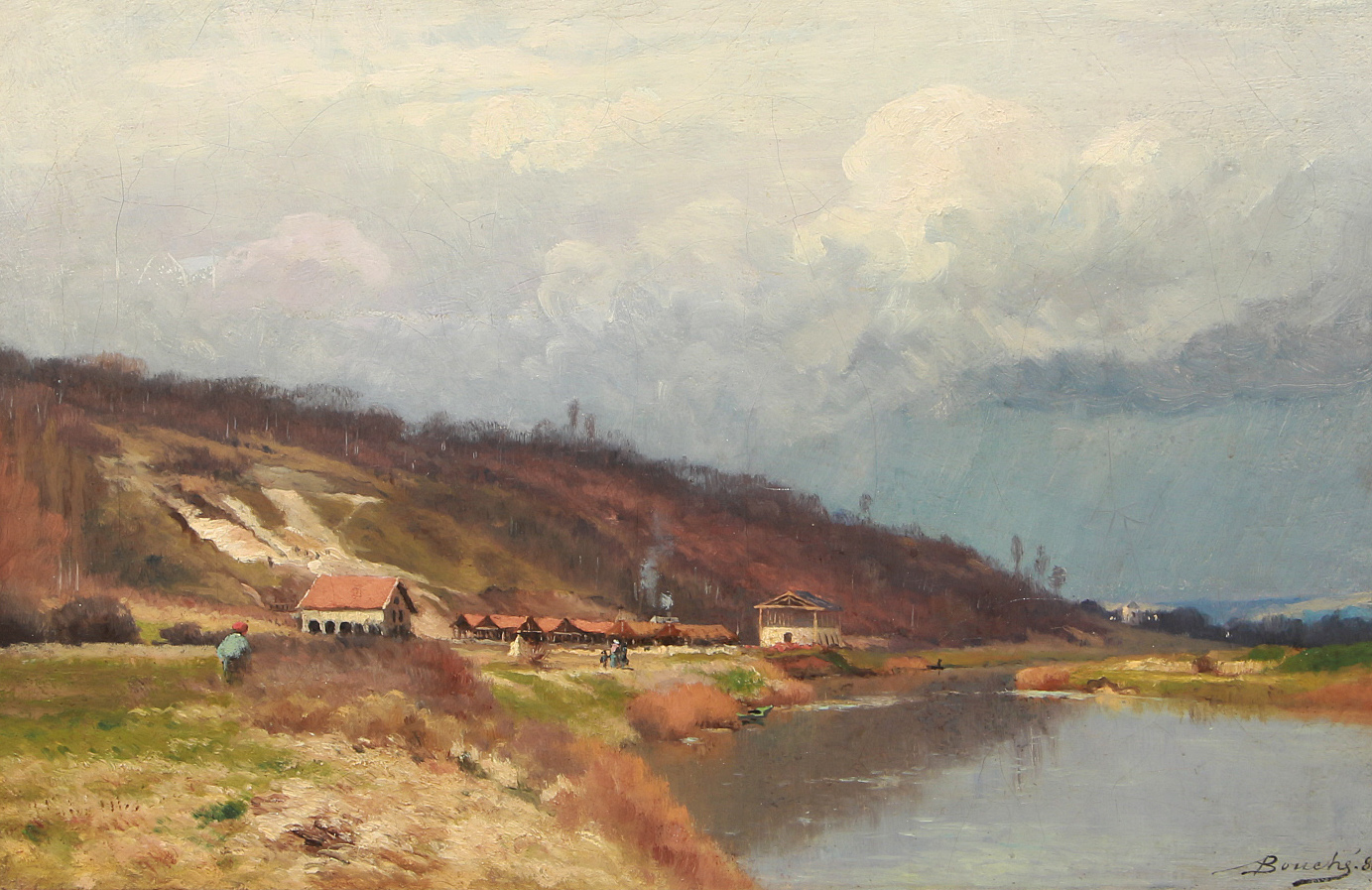 Luzancy, la briqueterie en 1883 - Cliquez sur l'image pour la fermer