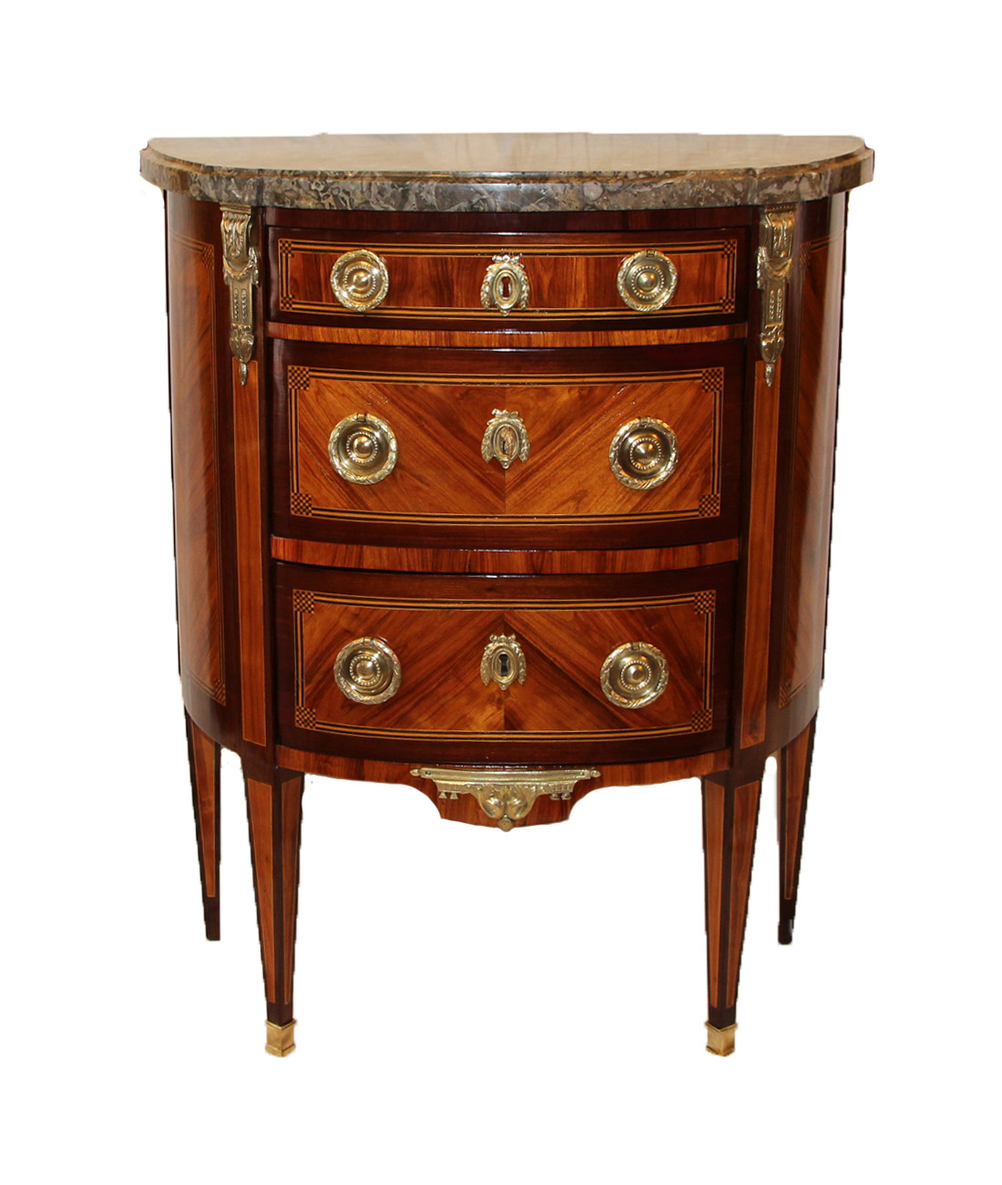 Commode demi lune d epoque Louis XVI - Cliquez sur l'image pour la fermer