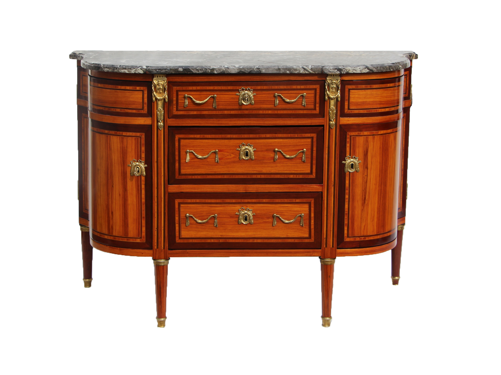 Commode demi lune d epoque Louis XVI - Cliquez sur l'image pour la fermer