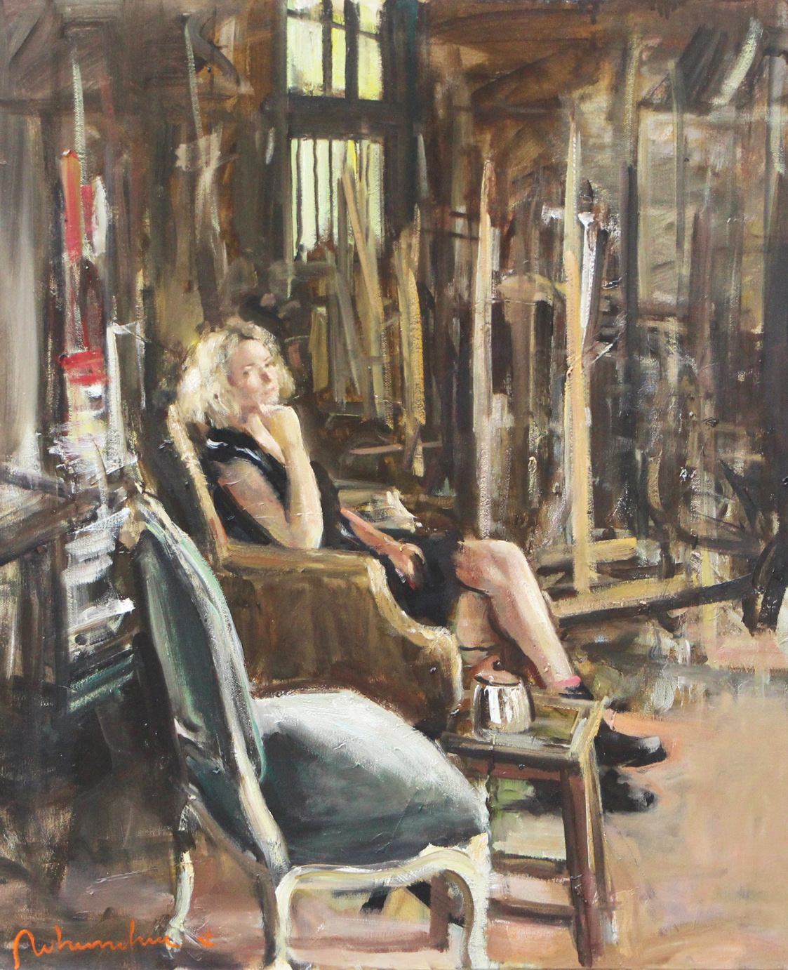 modele a l atelier - Cliquez sur l'image pour la fermer