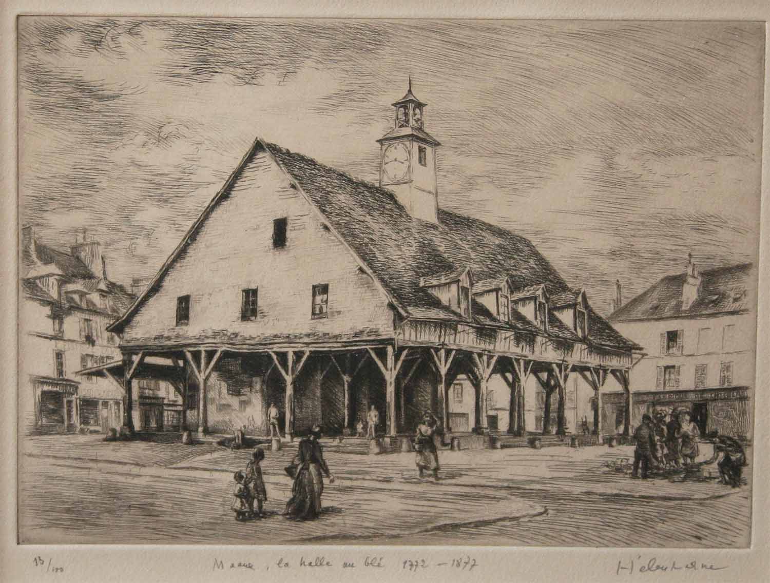 Meaux, la halle au bl (1772-1887) - Cliquez sur l'image pour la fermer