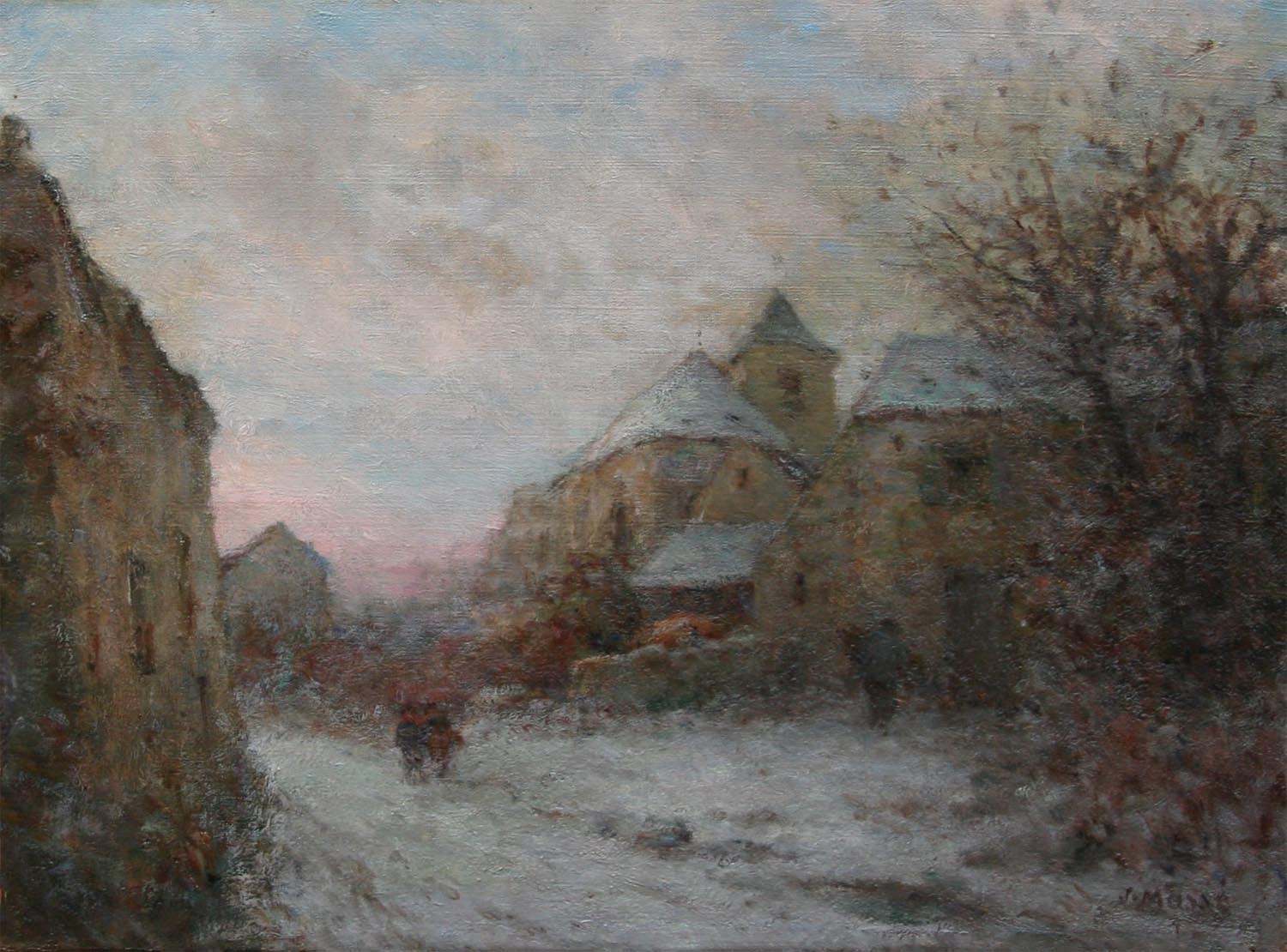 Village sous la neige - Cliquez sur l'image pour la fermer