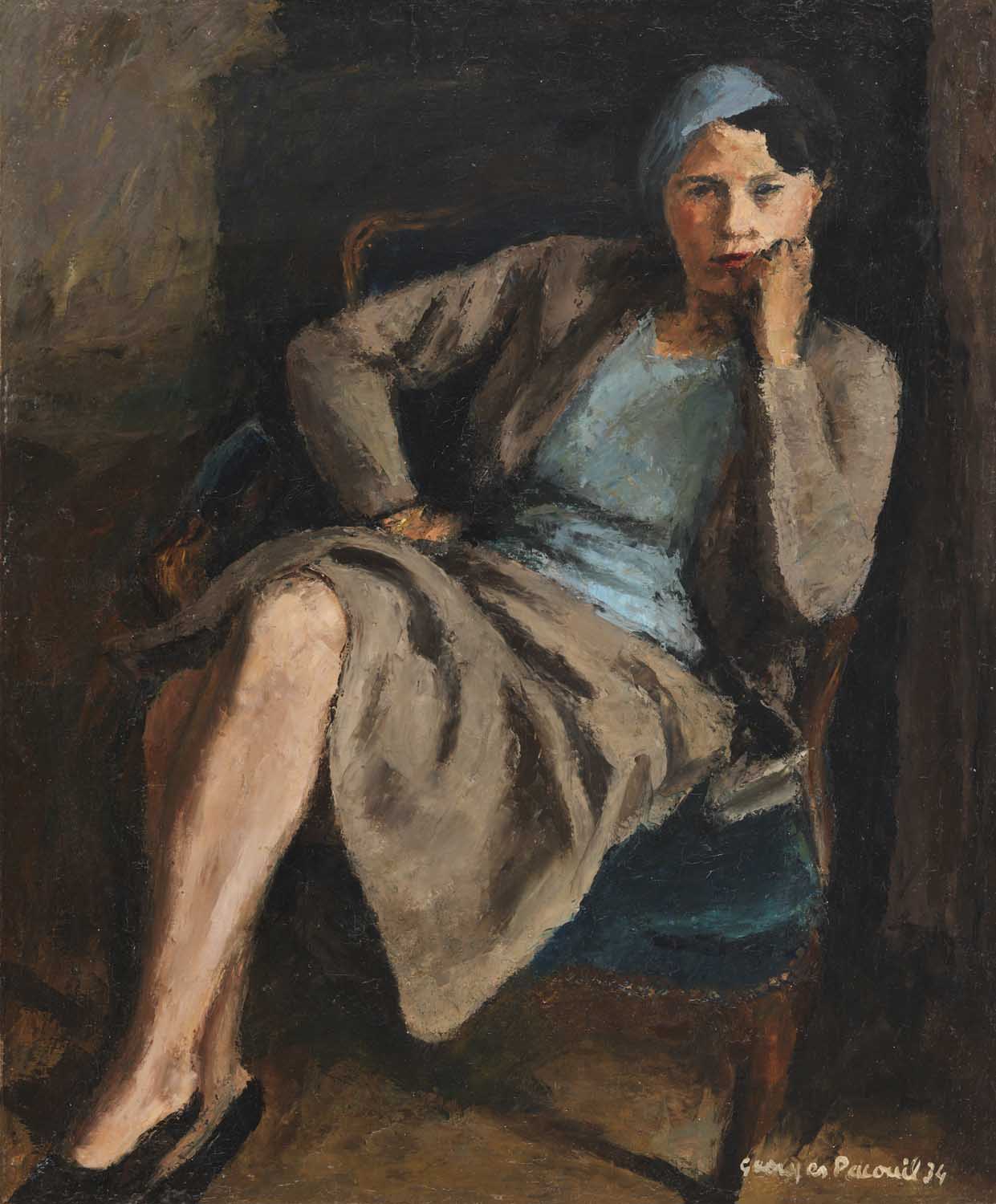 Bernadette au tailleur gris 1934 - Cliquez sur l'image pour la fermer