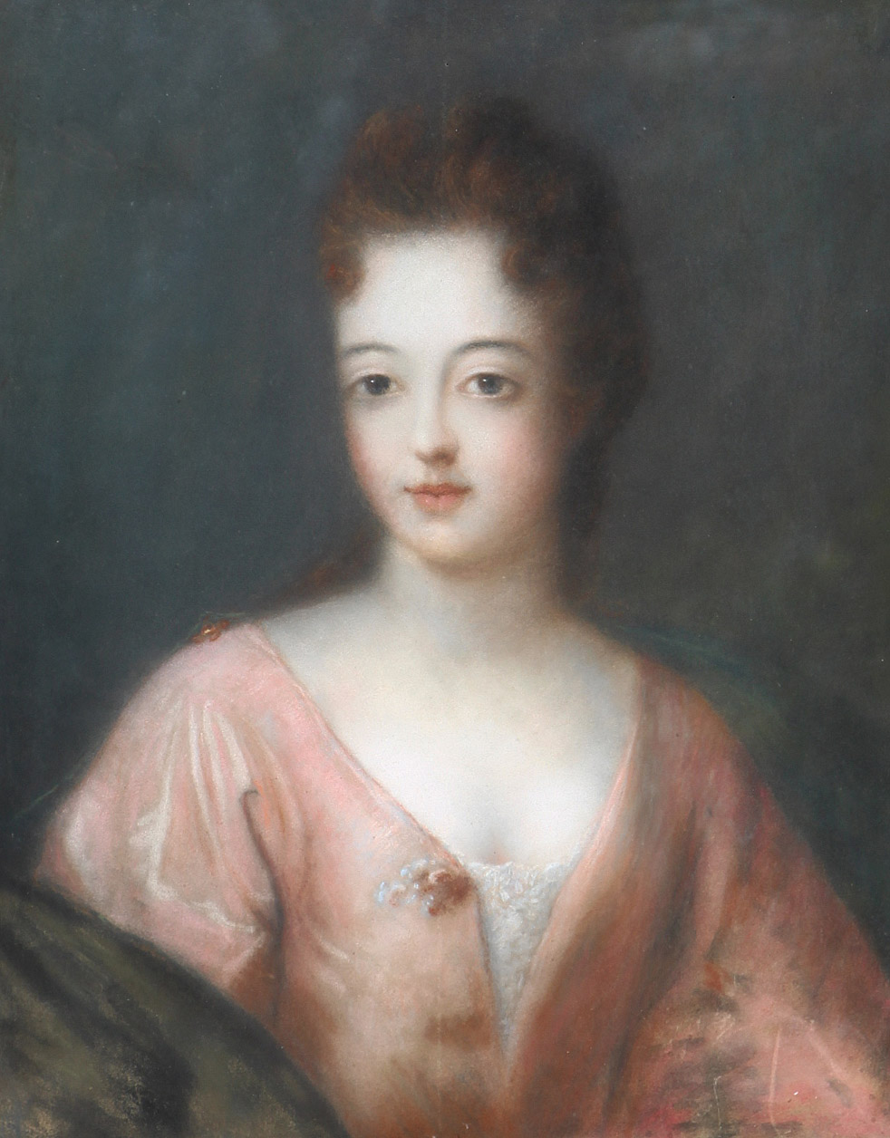 Portrait de dame a la robe rouge - Cliquez sur l'image pour la fermer