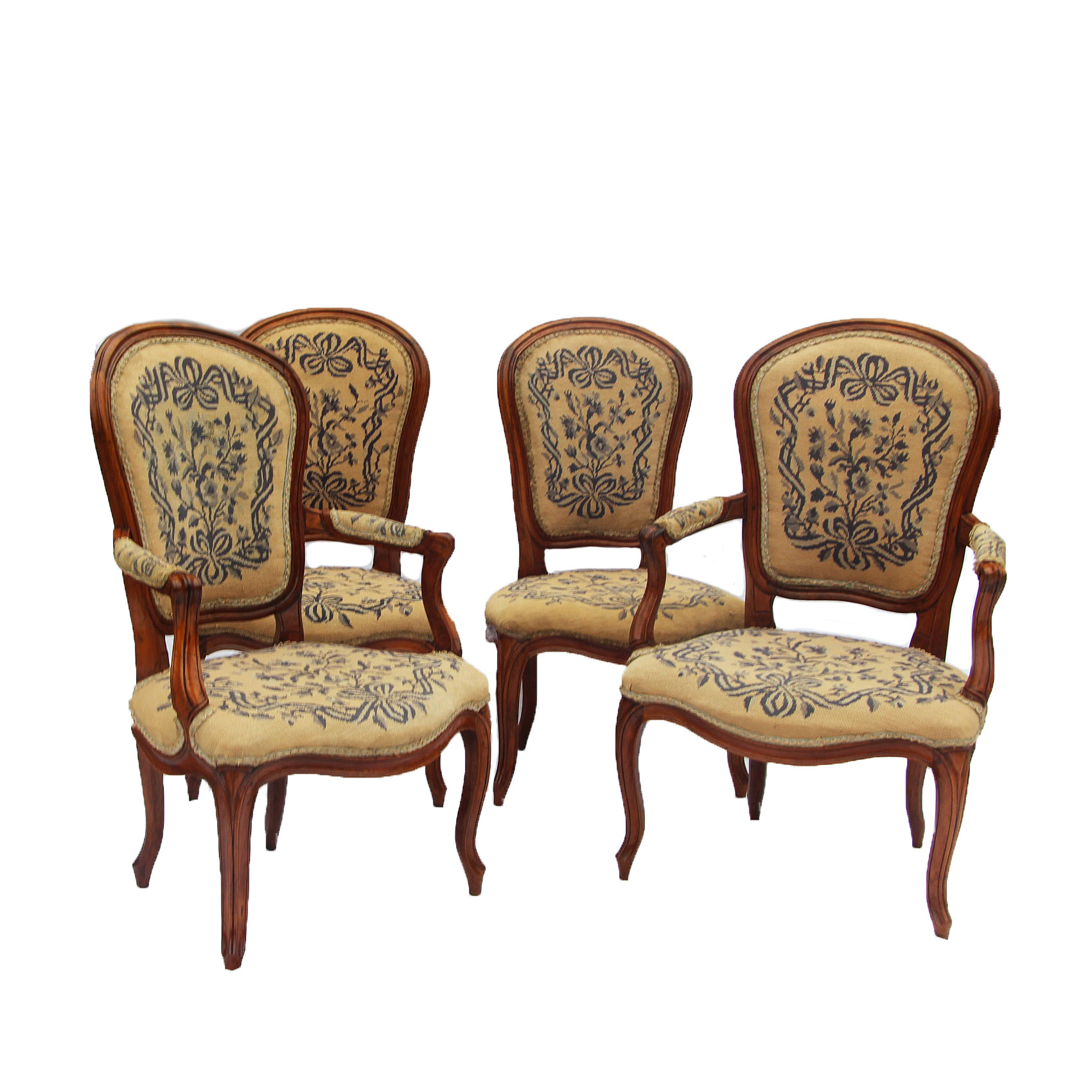 Une Paire de fauteuils et une paire de chaises XVIII - Cliquez sur l'image pour la fermer