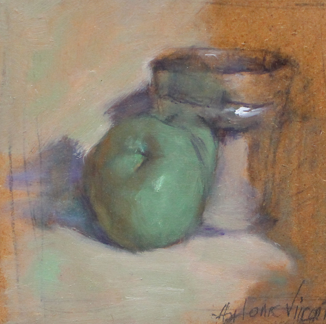 Pomme et timbale en argent - Cliquez sur l'image pour la fermer